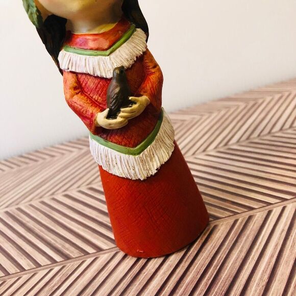 Hobby Lobby 2023 Native American Girl Holding Bird Harvest Thanksgiving - Picture 3 of 7